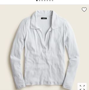 JCrew Womena long sleeve polo shirt